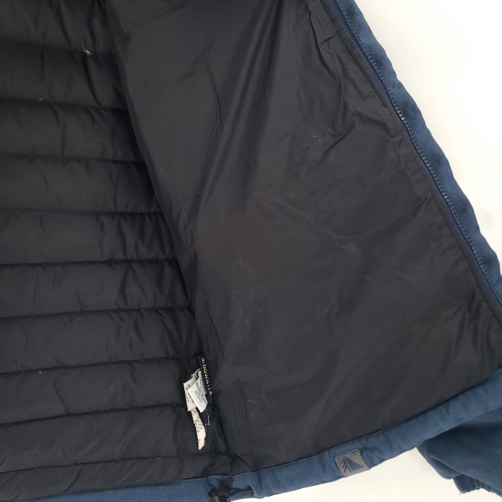 LL Bean Jacket Mens Medium Blue Downtech Full Zip Regular Down Nylon Polyester - Picture 8 of 15